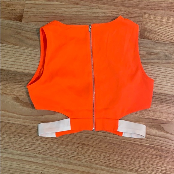 Rehab Orange Crop top - Picture 3 of 3